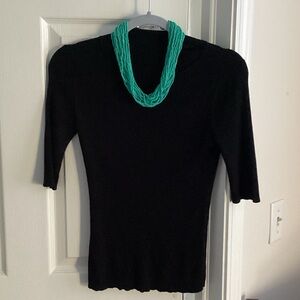 elbow mock neck sweater knit top